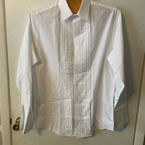 Read discription.‎ Mens JOS A Bank white shirt executive collection 16-33